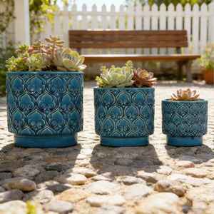 กระถางดอกไม้ดินเผาขนาดใหญ่ ความจุเยอะ สำหรับตกแต่งสวนในบ้าน - Product Image 2