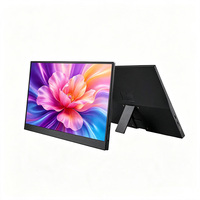 Moniteur portable USB 15,6 pouces 60 Hz FHD IPS LCD avec support, écran de voyage, moniteur de jeu