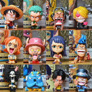 Figurines PVC de 9 cm avec boîte colorée, articles de haute qualité en gros, figurines d'action anime Luffy et Zoro, ensemble d'outils PVC - Product Image 5