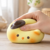Jouet Squishy Chat en Mousse PU à Remontée Lente, Jouet à Presser Anti-Stress, Jouet Fidget Kawaii pour Enfants et Adultes, Anti-Stress