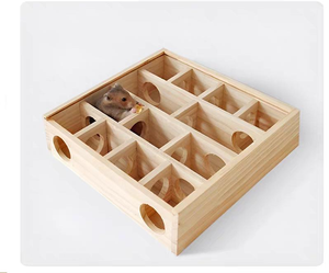 <span class=keywords><strong>Casetta</strong></span> <span class=keywords><strong>per</strong></span> Animali Domestici Golden Bear House, Lussuosa e Moderna in Legno, Resistente, Antiscivolo, Multifunzionale, Sicura <span class=keywords><strong>per</strong></span> Piccoli Animali, Cottage <span class=keywords><strong>per</strong></span> Criceti - Product Image 3