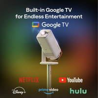 Projecteur intelligent portable Aurzen Boom Air, Google TV Full HD LED 4K 5800 lumens 1080p, cinéma portable