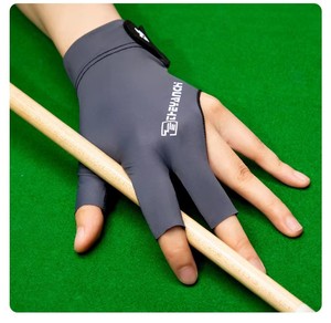 Chất Lượng Cao <span class=keywords><strong>Snooker</strong></span> Găng Tay Ba Ngón Tay Thiết Kế Trọng Lượng Nhẹ Lưới Cho Hồ Bơi Bảng Người Chơi Không Trượt Đơn Bida Găng Tay - Product Image 2