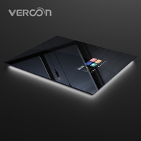 Vercon-Espejo inteligente Grace para baño, aplicación de cepillo de dientes, Android, iluminación LED, Ai, Bluetooth, altavoces Premium, wifi, Spotify, Youtube