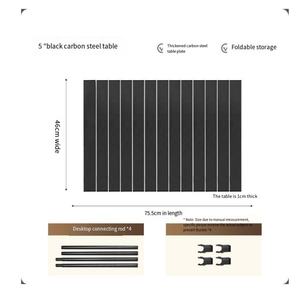 Opvouwbaar tafelblad van koolstofstaal voor picknick & autokamperen voor handkarren & trolleys OEM aanpasbaar - Product Image 4