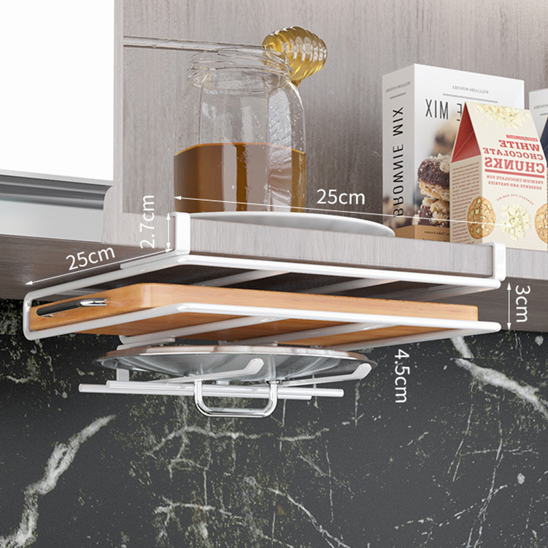 Cutting Board Pot Cover Storage Rack