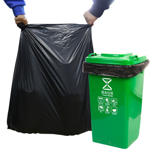 Sacs à ordures résistants noirs 45*50cm 2s 3.2g de PE avec des sacs de poubelle de ménage de valve avec des dispositifs de sécurité - Product Image 2