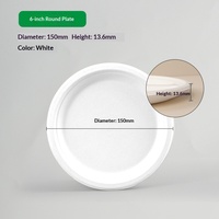 Assiettes jetables chauffables au micro-ondes en pulpe de canne à sucre de qualité alimentaire, bols commerciaux épais de grande taille, assiettes de barbecue