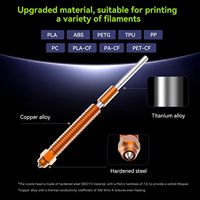 Kit de buses à changement rapide Unicorn K2P pour imprimante 3D K2 Plus Hi avec buses en acier trempé de 0,4, 0,6 et 0,8 mm