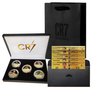 Cristiano Ronaldoed Herdenkingsmunt Goudfolie Bankbiljet Eurobeker Wereldbeker Voetbalcompetitie Souvenir - Product Image 6