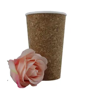 定制设计软木咖啡杯生物可降解一次性纸杯