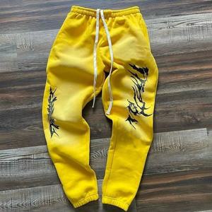 High Quality <strong>Men's</strong> Sport Jogger <strong>Pants</strong> Custom Casual Cotton With Terry Vintage Acid Wash Sun Faded Look Mid Waist