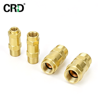 Raccord rapide auto-scellant en laiton CRD, réutilisable, sans brasage, pour tube de cuivre de réfrigérant, pour CVC, climatisation, usage domestique et industriel