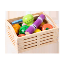 Jouet de découpe en bois sûr pour enfants, fruits et légumes de simulation, jeu de cuisine, jouet éducatif précoce pour jeu de rôle à la maison