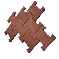 Carreaux de sol en briques pour chevaux, carreaux imbriqués en caoutchouc pour os de chien