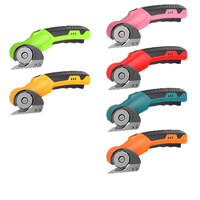 Ciseaux électriques à batterie au lithium, moteur sans balais, lame en acier inoxydable de 40 mm d'épaisseur, couture, découpe de cuir, tissu, tapis