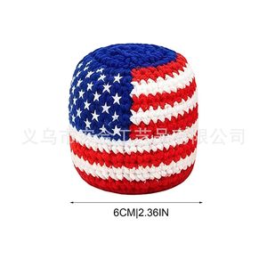 Nuevo Producto: Bolsa para Pies de Color Rojo, Blanco y Azul - Bolsa de Punto con Forma de Estrella - Bolsa para Pies - Product Image 5