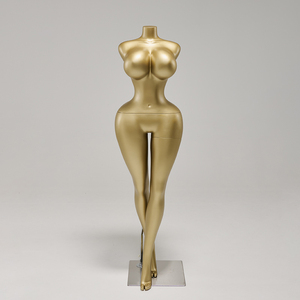 AFELLOW Gold Silver Mannequins Plus Size Full Body Female Mannequins Plastic High-end Headless - Product Image 3