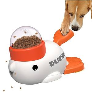 Sınır ötesi çevre dostu plastik evcil hayvan yemliği besleyici oyuncak yeni ürün katı küçük beyaz sarı ördek hayvanlar için yavaş gıda dağıtıcı - Product Image 5