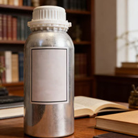 Botellas de Perfume de Aluminio con Recubrimiento Epóxico de Alta Calidad, 250ml 500ml, para Aceites Esenciales, Negras, con Tapón de Rosca Antirrobo