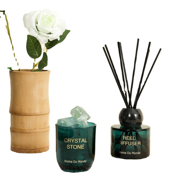 New Design  Homemulti-scented 150ml Diffuser air Freshener Reed Diffuser With Rattan Sticks and Aroma Stones Gift Sets