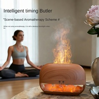 Créez une ambiance cosy avec le diffuseur d'arômes et humidificateur d'air Salt Mine Flame Aromatherapy à 7 couleurs Ambilight