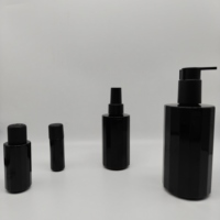 Flacon compte-gouttes en verre noir de 30ml pour forme de sérum d'huile essentielle pour les soins de la peau