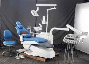 Unidad Dental de diseño integral, gran oferta, silla Dental de lujo, bandeja de instrumentos con sentido táctil, cojín de cuero de microfibra con taburete - Product Image 4