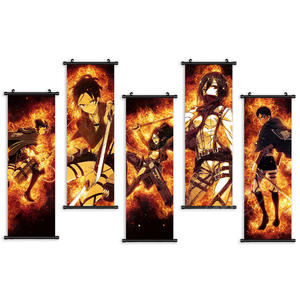 51 Designs Anime Ataque a los Titanes Cuadro Decorativo para Colgar en la Pared, Imagen de Personaje de Dibujos Animados Eren, Póster, Decoración del Hogar, Mural - Product Image 1