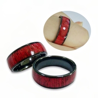 Wasserdichter RFID Smart Fingerring mit Mini-Tag EM4305 NFC-Chip für Visitenkarten & Hotelzugangskontrolle aus Keramik-Epoxid-Material