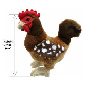2024 Wholesale Lifelike Soft Chicken Stuffed Plush Toys Plush Chicken Soft Toy Rooster Plush