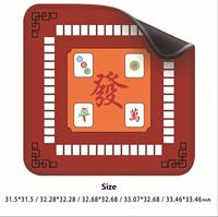 Tapis de Mahjong Américain Multicolore Imperméable en Caoutchouc Antidérapant Silencieux Pliable – Vente Directe Usine