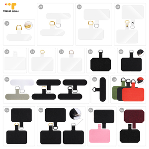 Étui de téléphone <span class=keywords><strong>incassable</strong></span> et robuste avec languette de fixation transparente, cordon de téléphone avec anneau métallique, support universel pour cordon de téléphone à porter en bandoulière - Product Image 5