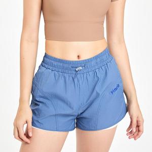 Shorts Deportivos 2 en 1 para Mujer, Cintura Elástica con Cordón, Bolsillo Lateral, Ligeros, Secado Rápido, para Gimnasio, Yoga, Correr, OEM, ODM - Product Image 1