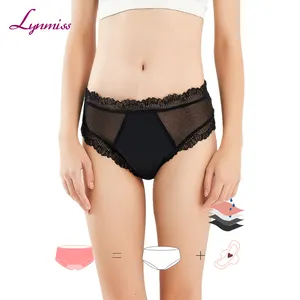 Multi Layers Cotton Women's Leakproof Incontinence Seamless Fitness Menstrual Period Panties Bamboo Organic