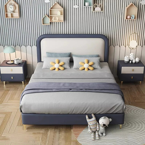 Lit d'enfant moderne et minimaliste, lit simple pour adolescent garçon, lit <span class=keywords><strong>de</strong></span> petite taille pour chambre d'enfant garçon, lit <span class=keywords><strong>de</strong></span> princesse pour fille - Product Image 2