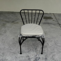 Chaise de repos moderne en métal pour salon, banquet, restaurant, salle d'attente, hôtel, jardin extérieur, balcon