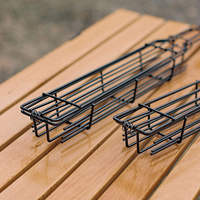 Outil multifonctionnel de barbecue en acier inoxydable pour rôtissoire extérieure, avec pince à grille et manche en bois, pour hot-dogs, maïs et grillades au charbon de bois