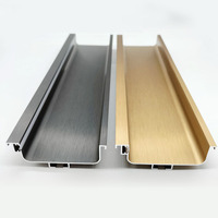 Profilé en aluminium YL intégré led poignée d'armoire C & J LED Gola poignée de profil pour armoire de cuisine