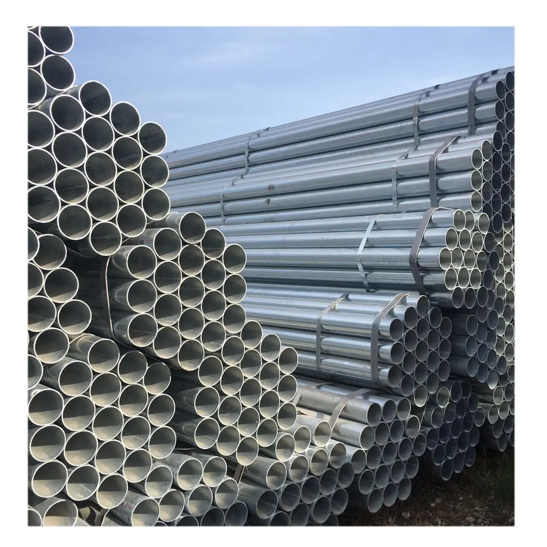 Quanto è l'acciaio al carbonio Per tonnellata e il fornitore di tubi in acciaio zincato spessore 4 di 48.3 Mm di diametro SHANDONG Round 25 tonnellate