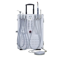 Unité dentaire mobile mini portable haute vitesse avec compresseur d'air