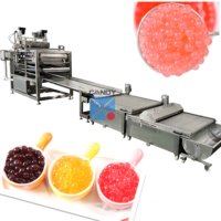 Ligne de production automatique de boules de boba à éclater style taïwanais machine à boules de boba ligne de production usine de boules de jus de thé au lait