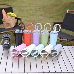 Custom Wholesale 850ml Stainless Steel Thermos Hot Cold High-Value <b>Large</b> Capacity Straw <b>Cup</b> Travel TUMBLER Mug <b>Cup</b> with Handle - Product Image 3