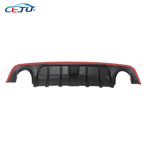 Diffuseur de pare-chocs arrière en fibre de carbone noire <span class=keywords><strong>Leju</strong></span> pour Infiniti Q50 Q50L 2018-2023 - Product Image 3