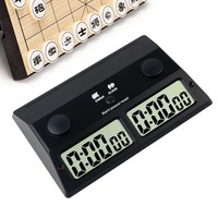 Jam Catur Yisheng YS-385 Tiga-in-Satu yang Ditingkatkan, Timer Turnamen Catur Cina Go, Bahan ABS, Layar Digital Pengaturan Cepat