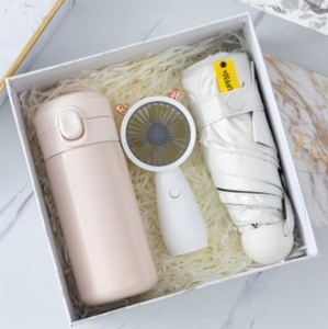Winnel Ý Tưởng Sản Phẩm Mới 2023 Chân Không Fan Ô Khăn Mini Fan Món Quà Thiết Lập Cho Mẹ Các Bà Mẹ Ngày Và Món Quà Cưới Năm Mới - Product Image 2
