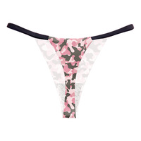 String sexy imprimé camouflage - Bikini taille basse sans couture pour femmes (Euro/US), lingerie string