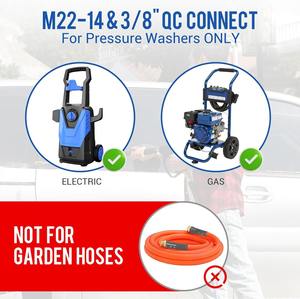 Pistola pulverizadora de alta presión para hidrolavadora, 10.5 GPM, con función de espuma, conexión rápida de 3/8'' y mango de gatillo compacto - Product Image 6