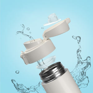 Botella de Agua con Aislamiento al Vacío de Doble Pared con Logotipo Personalizado, con Pajita de Silicona, Libre de BPA, Grado Alimenticio - Product Image 3