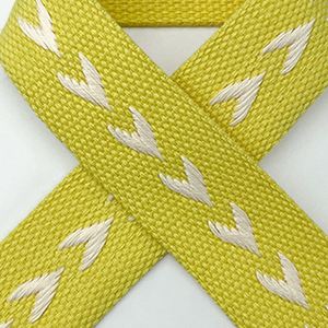 Custom logo Vintage Style Multicolor Woven Polyester Jacquard <b>Webbing</b> Fashionable Coated for Bag - Product Image 3